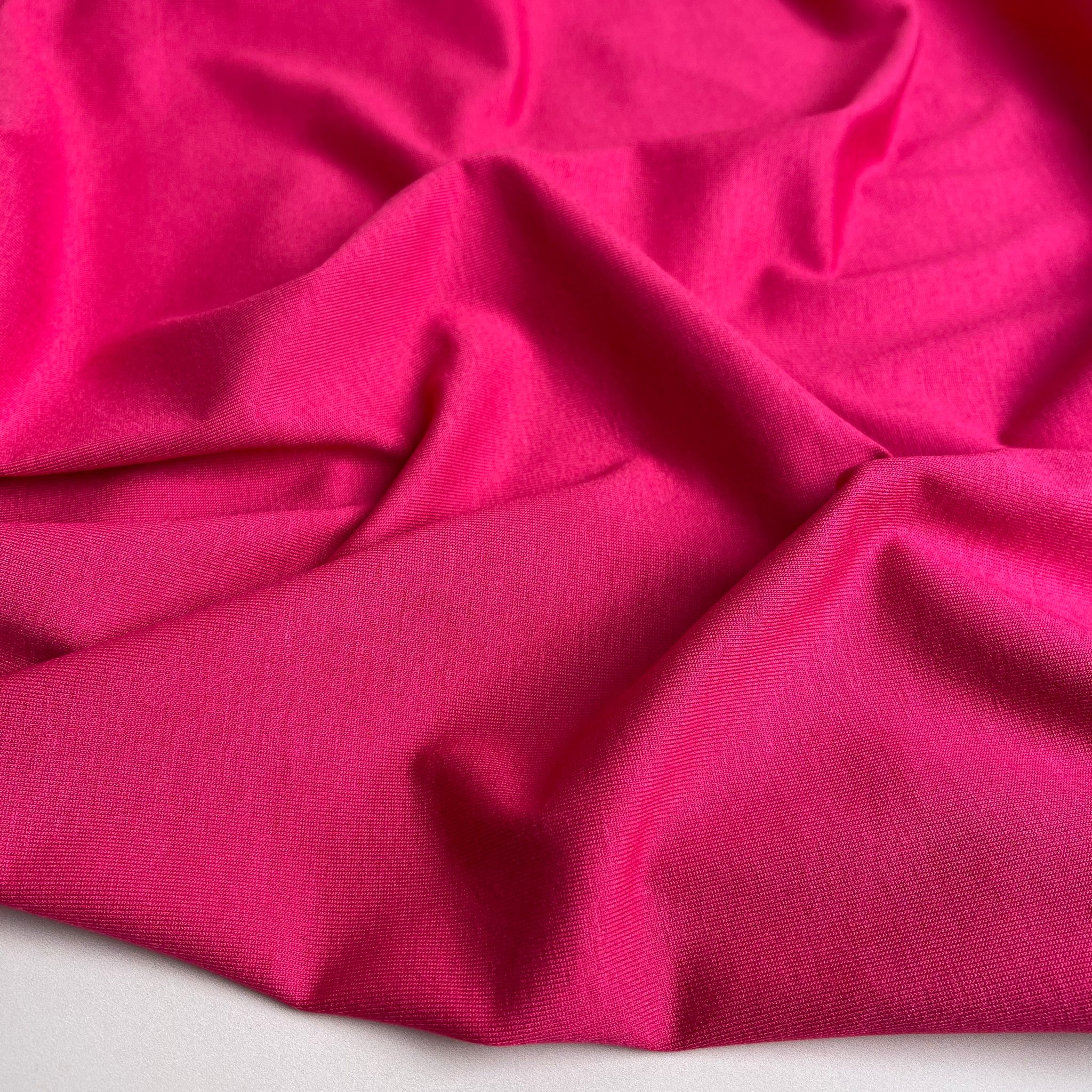 Inspire Fuchsia Solid Viscose Jersey Fabric