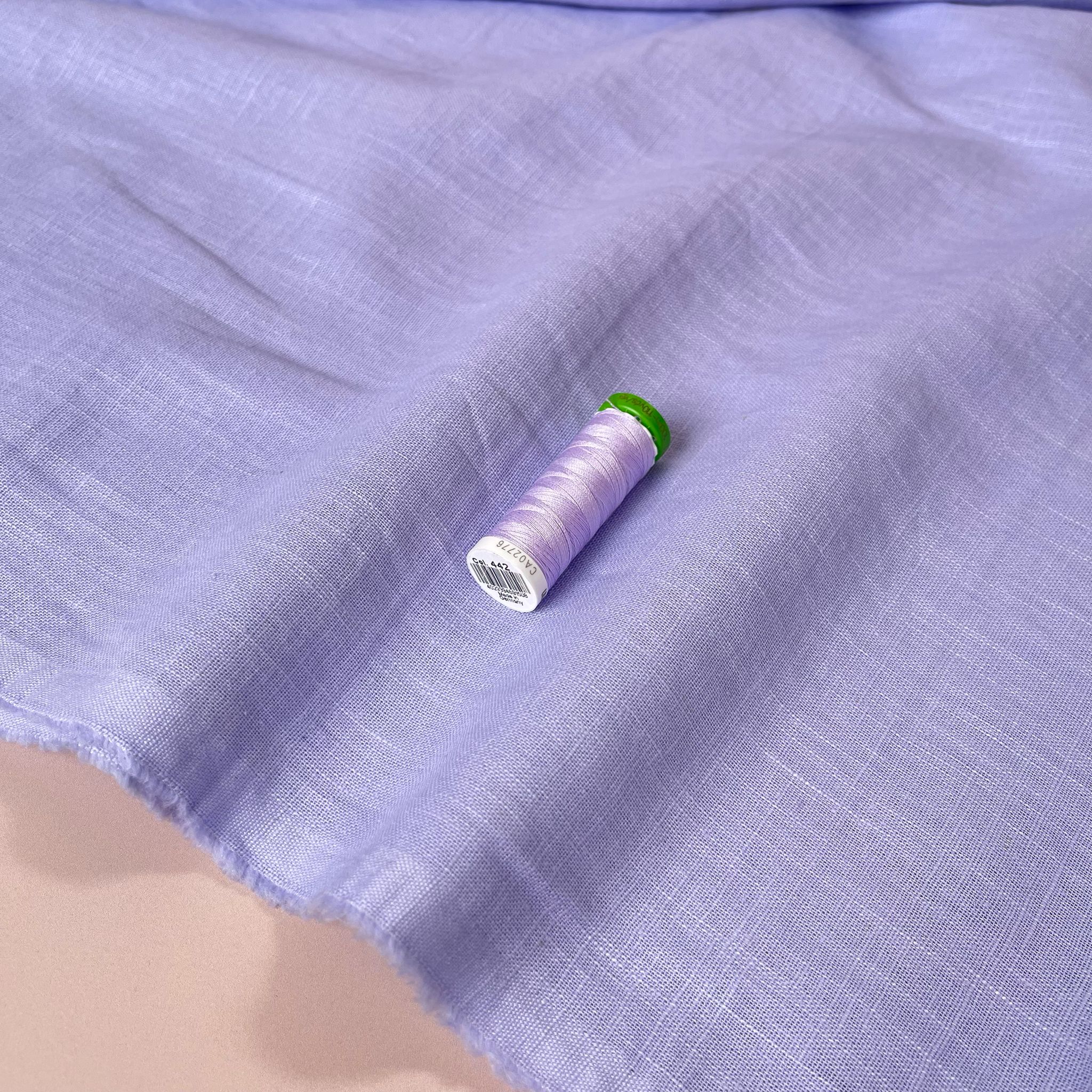 Breeze Cool Lilac - Enzyme Washed Pure Linen Fabric
