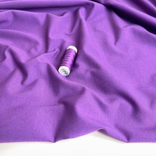 Essential Chic Violet Purple Cotton Jersey Fabric