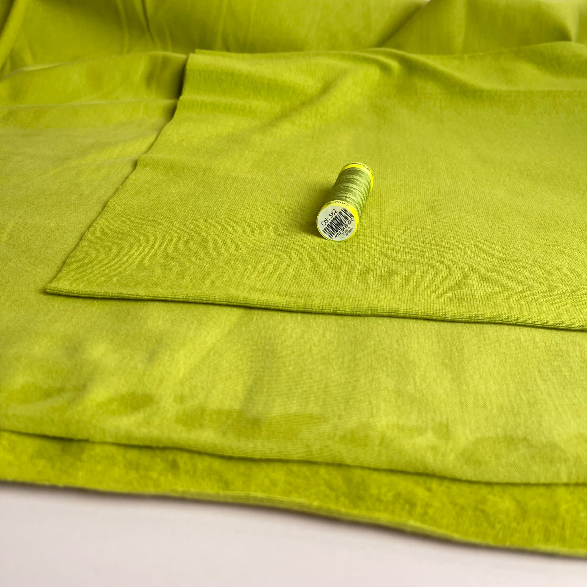 Lime Green Organic Tubular Cuff Ribbing – Lamazi Fabrics