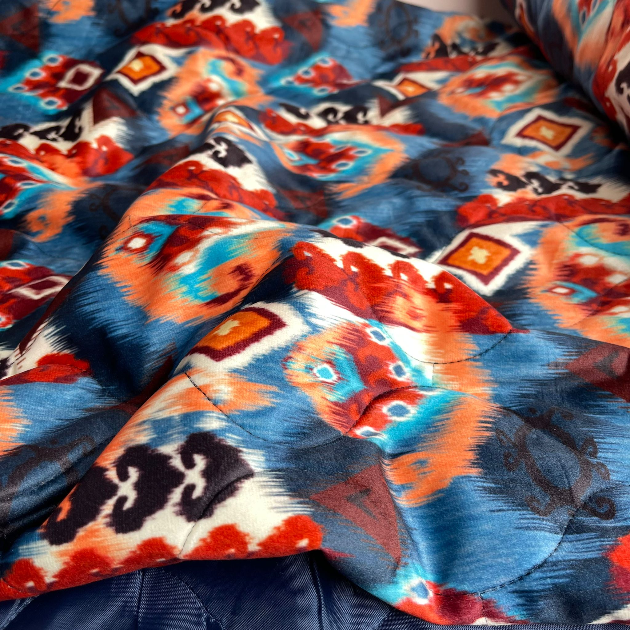 Bohemian Quilted Velvet Coating Fabric