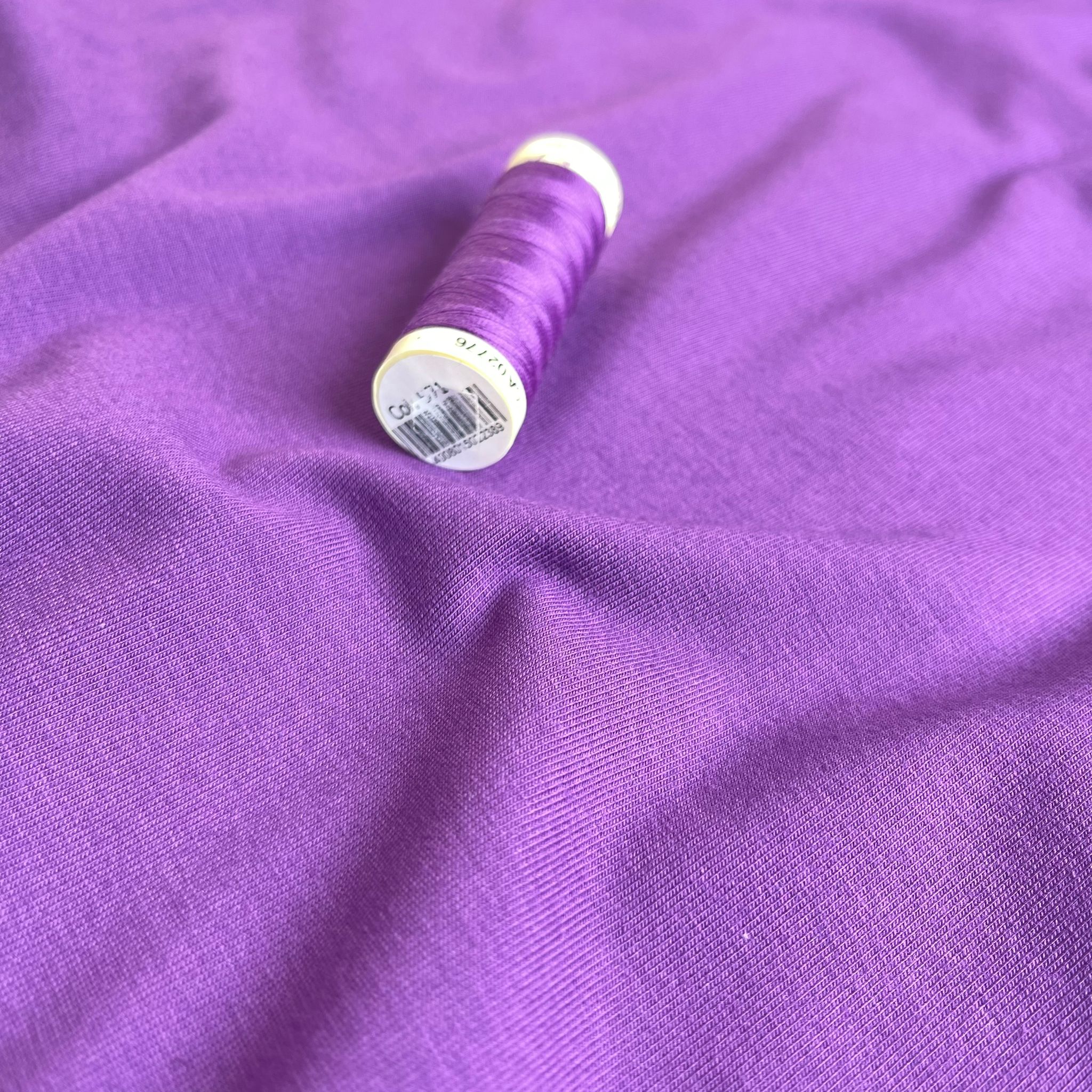 Essential Chic Violet Purple Cotton Jersey Fabric