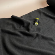 Soft Touch Viscose Blend Sweater Knit in Black