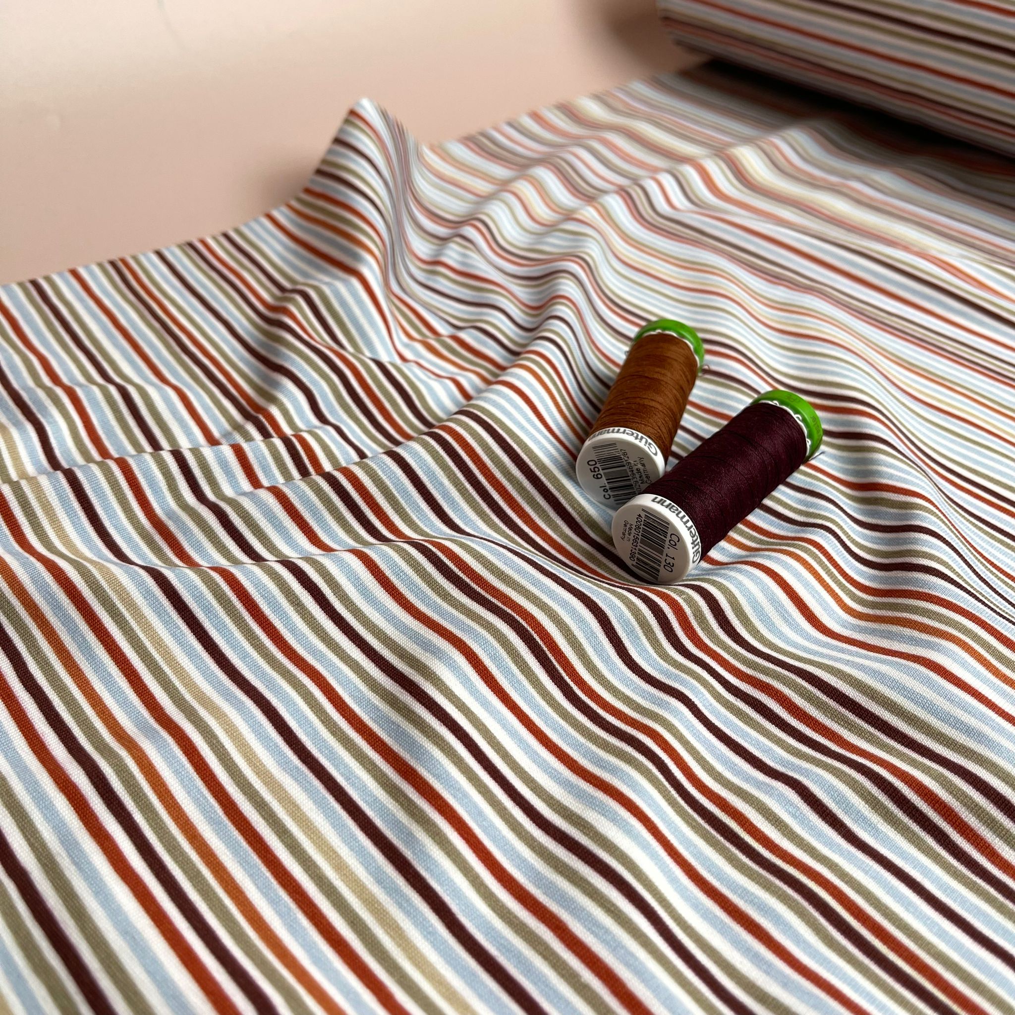 Danish Design - Autumn Stripes Cotton Jersey