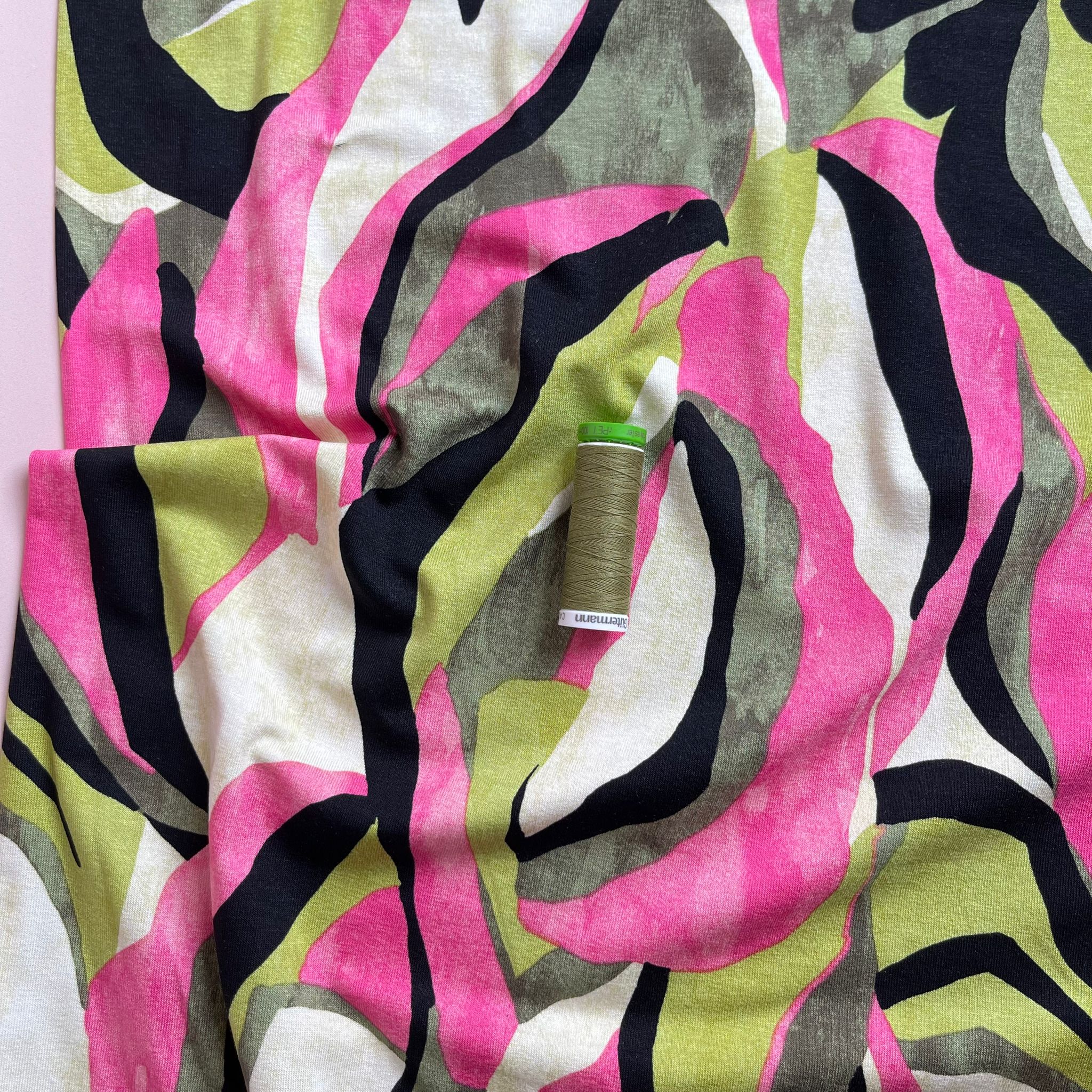 Pink Dream De Luxe Viscose Jersey Fabric