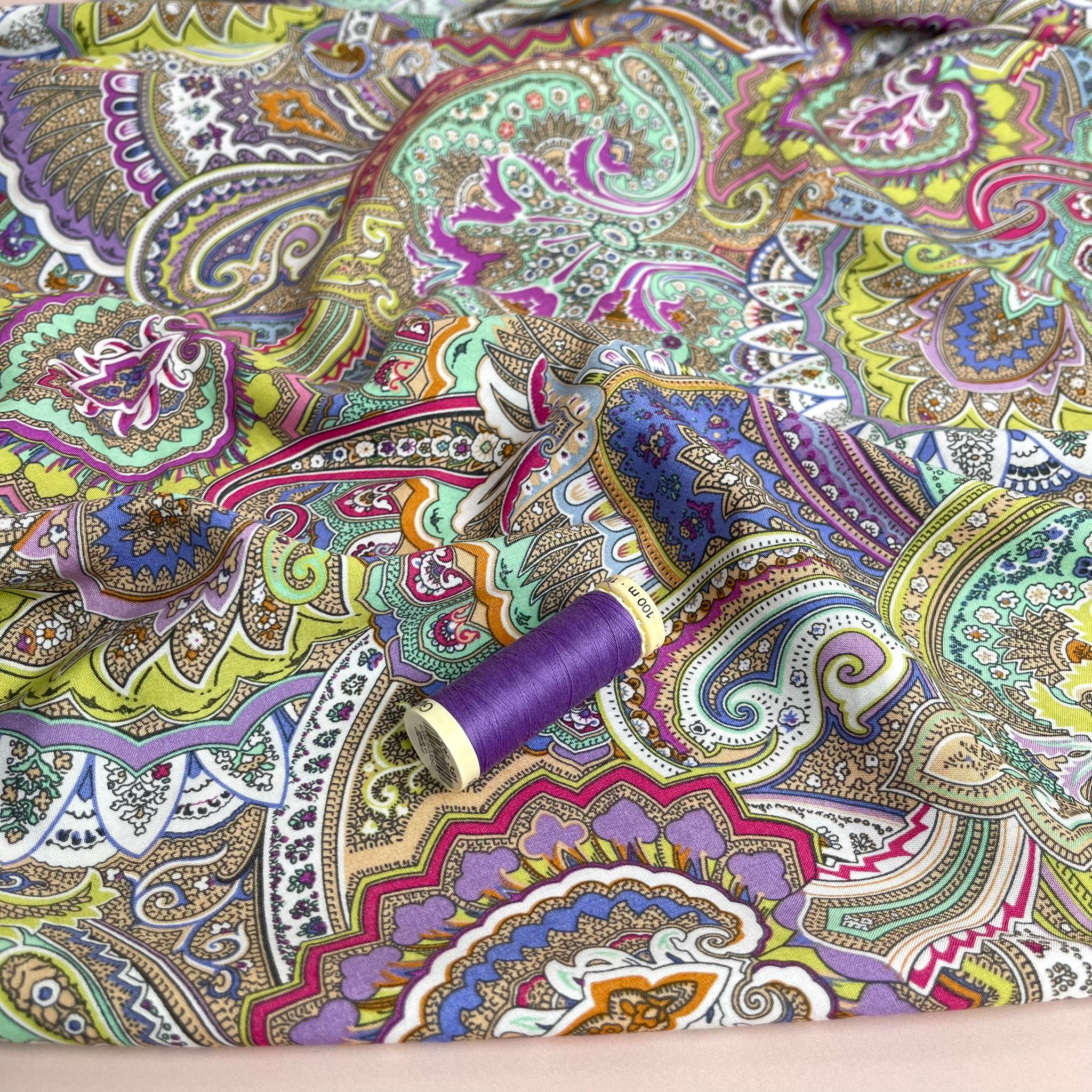 Joyful Paisley Viscose Fabric
