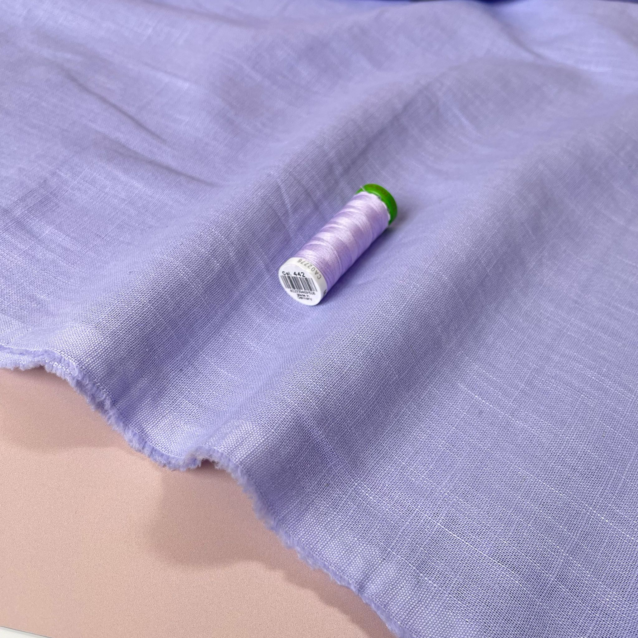 Breeze Cool Lilac - Enzyme Washed Pure Linen Fabric