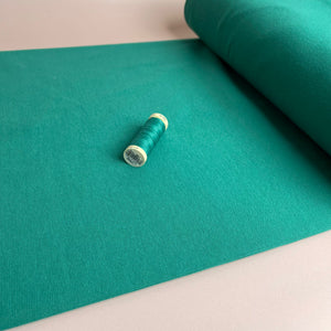 Emerald Green Organic Tubular Cuff Ribbing