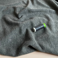 Soft Touch Viscose Blend Sweater Knit in Melange Grey