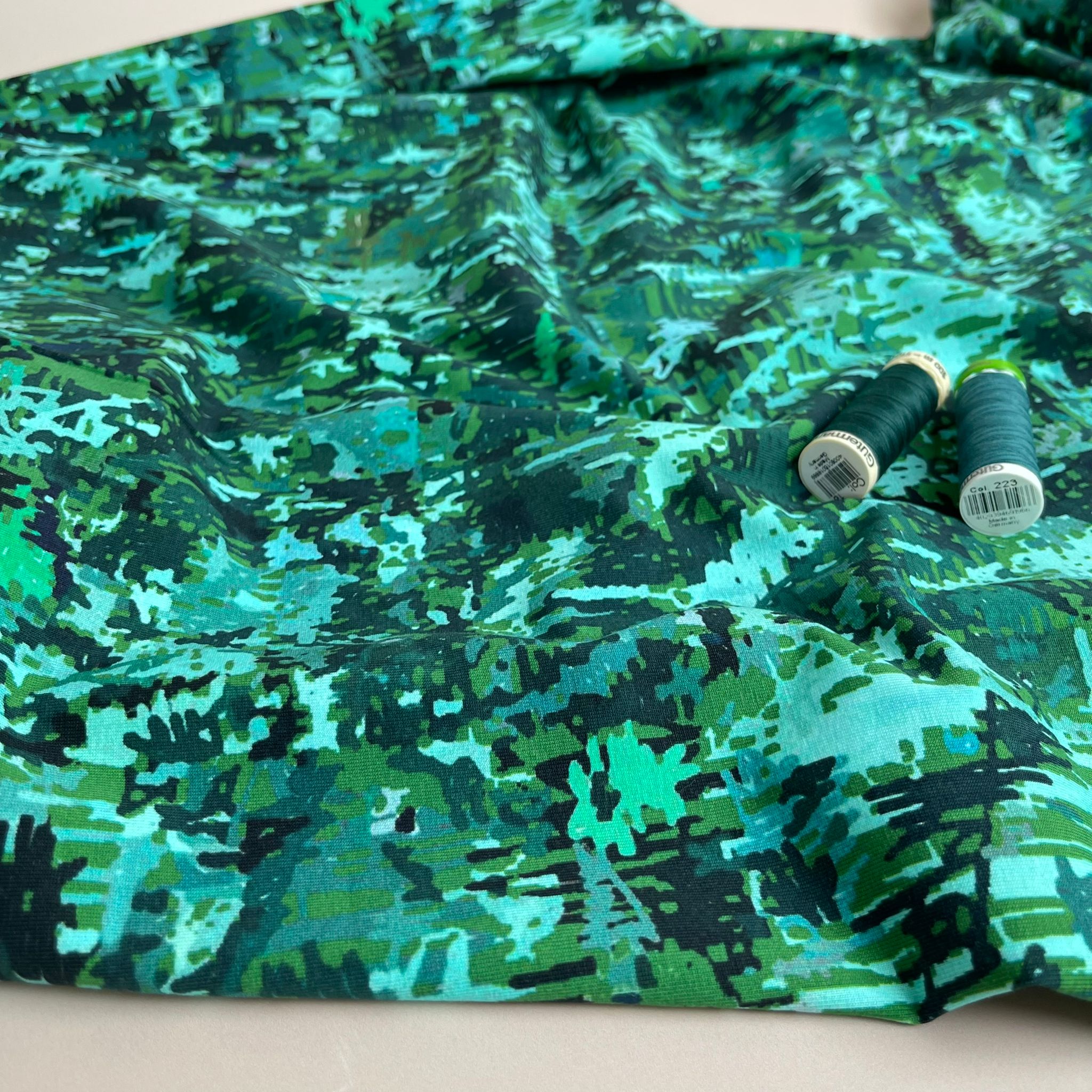 Danish Design - Forest Camo Cotton Jersey