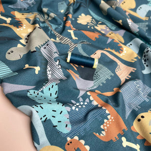 Danish Design - Dino Party Cotton Jersey Fabric