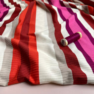 Yarn Dyed Valentine Striped Cotton Ribbed Jersey