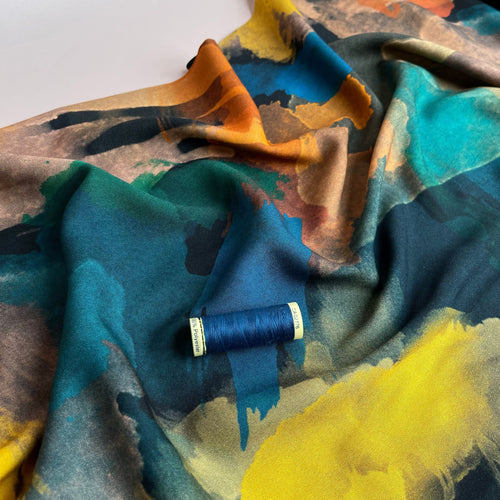 PRE-ORDER Bold Brushstrokes Viscose with LENZING™ ECOVERO™ fibres (more due in October)