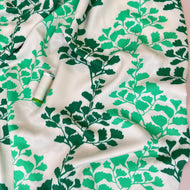 Light & Lush - Emerald Leaves Viscose Twill Fabric