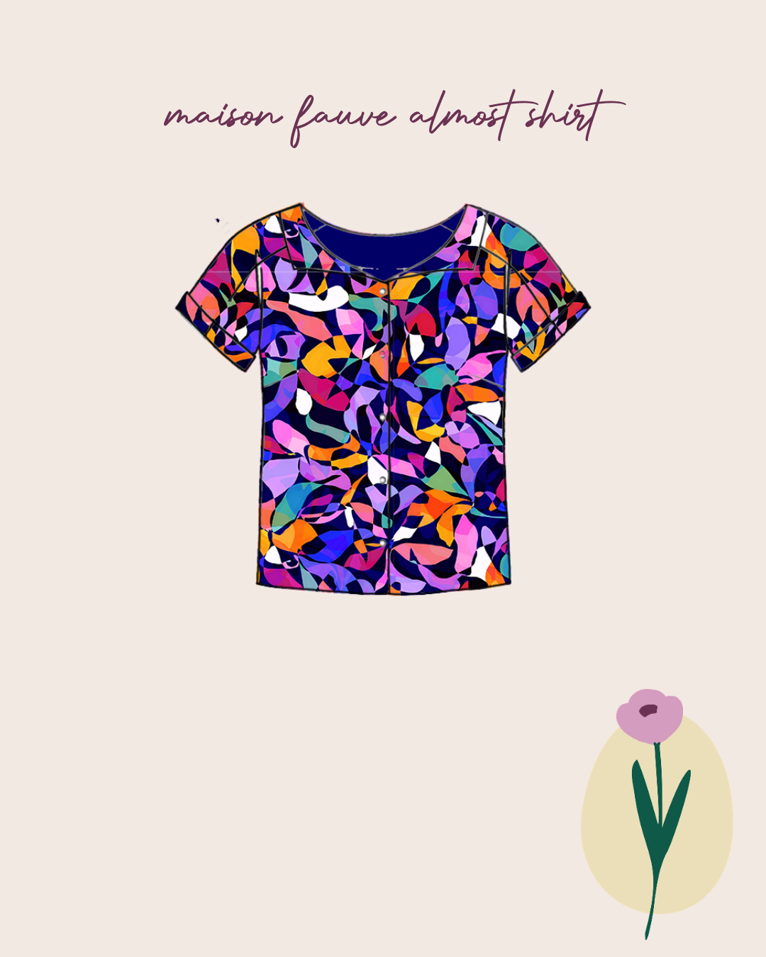 Sewing Kit - Almost Shirt in Lamazi Exclusive Viscose Fabrics