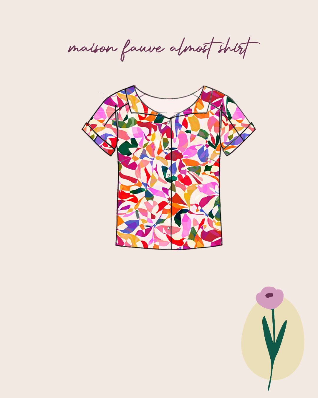 Sewing Kit - Almost Shirt in Lamazi Exclusive Viscose Fabrics