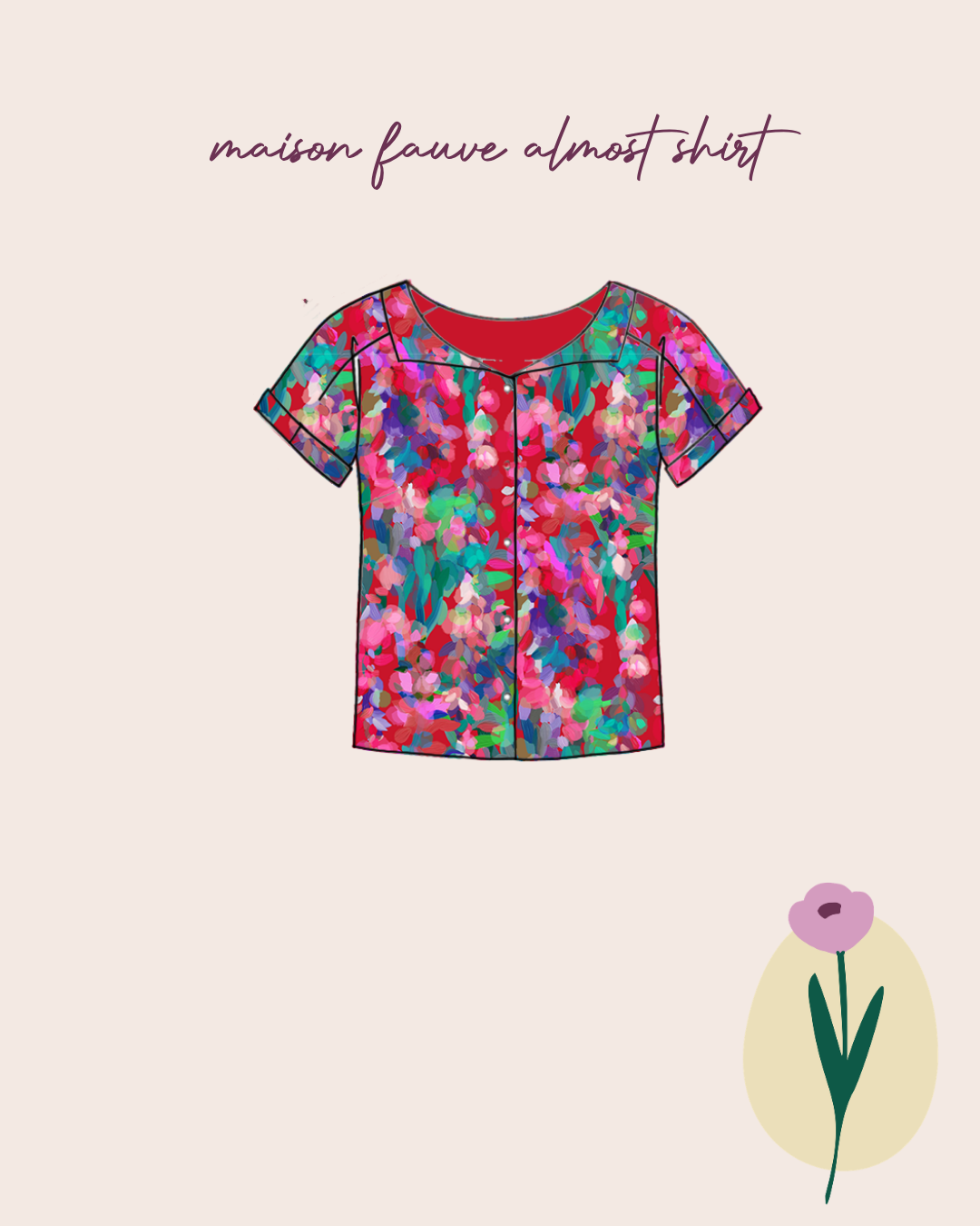 Sewing Kit - Almost Shirt in Lamazi Exclusive Viscose Fabrics