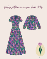 Sewing Kit - The CANYON Dress & Top in Lupine Viscose Fabric