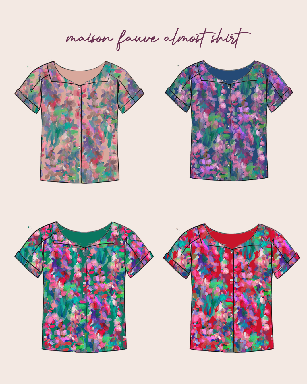 Sewing Kit - Almost Shirt in Lamazi Exclusive Viscose Fabrics