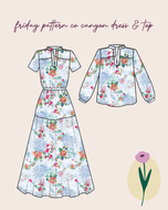 Sewing Kit - The CANYON Dress & Top in Vintage Lace Linen Viscose Blend