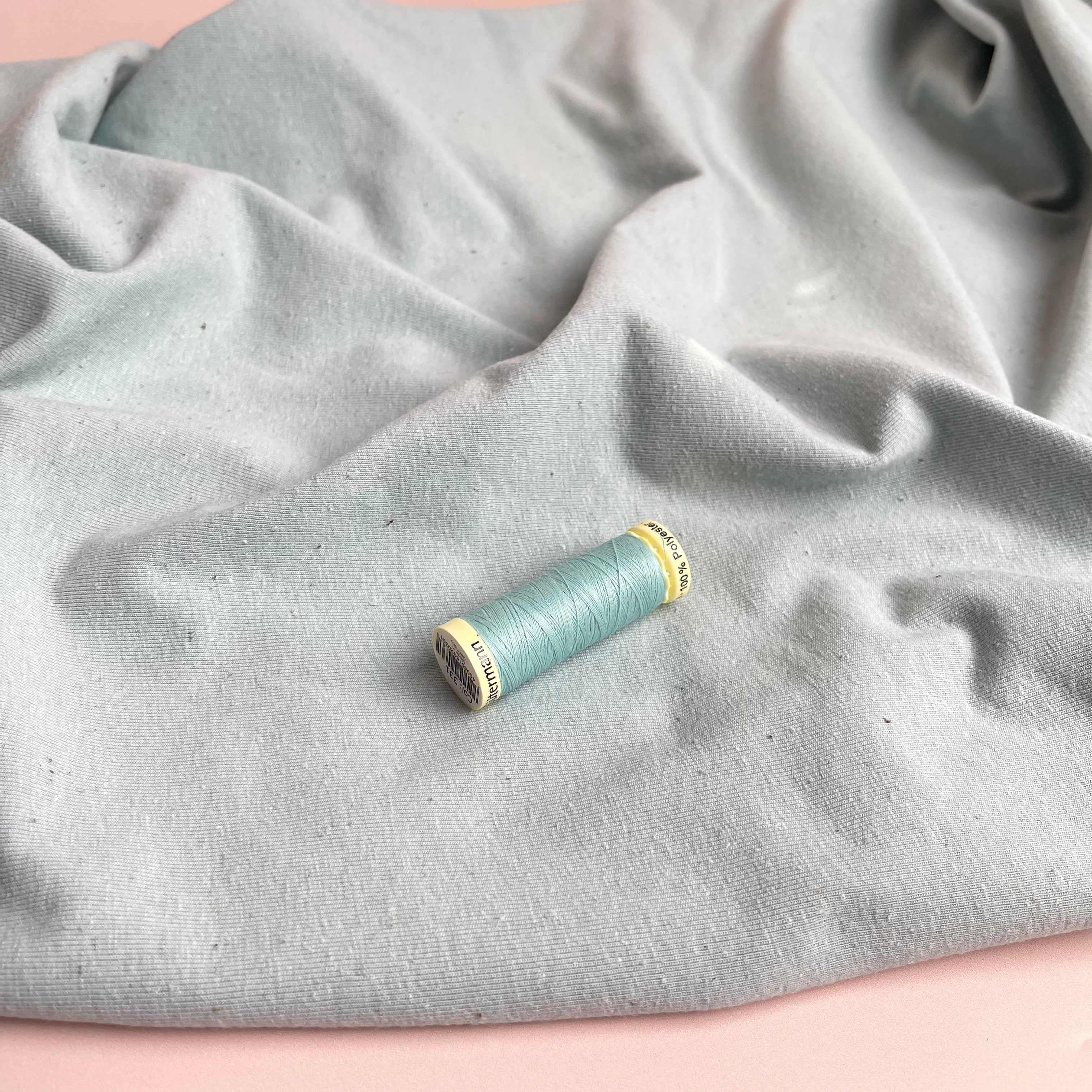 Linen Cotton Jersey in Light Blue