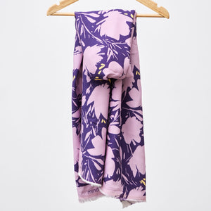 Mind The MAKER - Floral Shade Lilac ECOVERO™ Leia Crepe Fabric