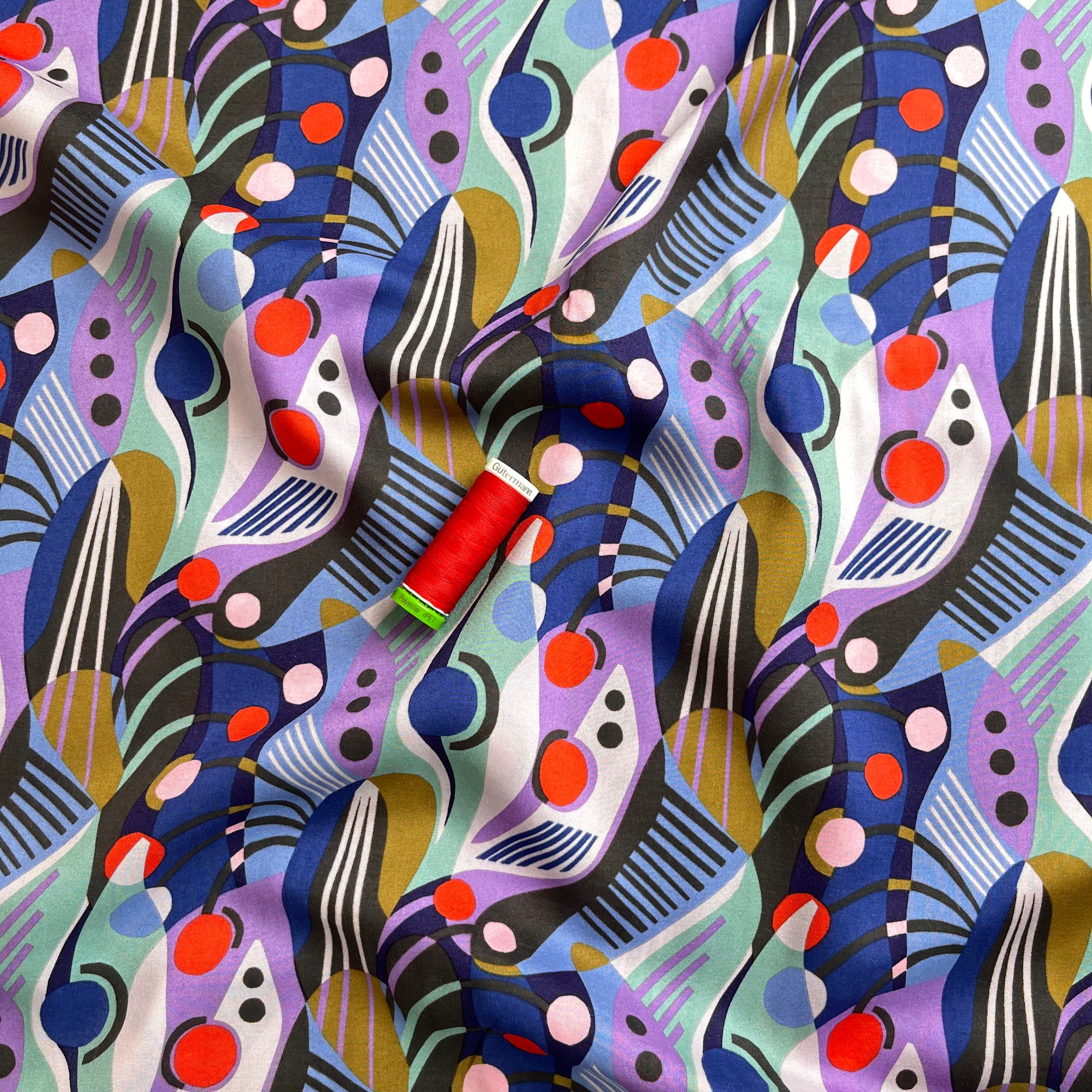 Cloud 9 Fabrics - Abstract Dreams from Wildscape Modal Rayon