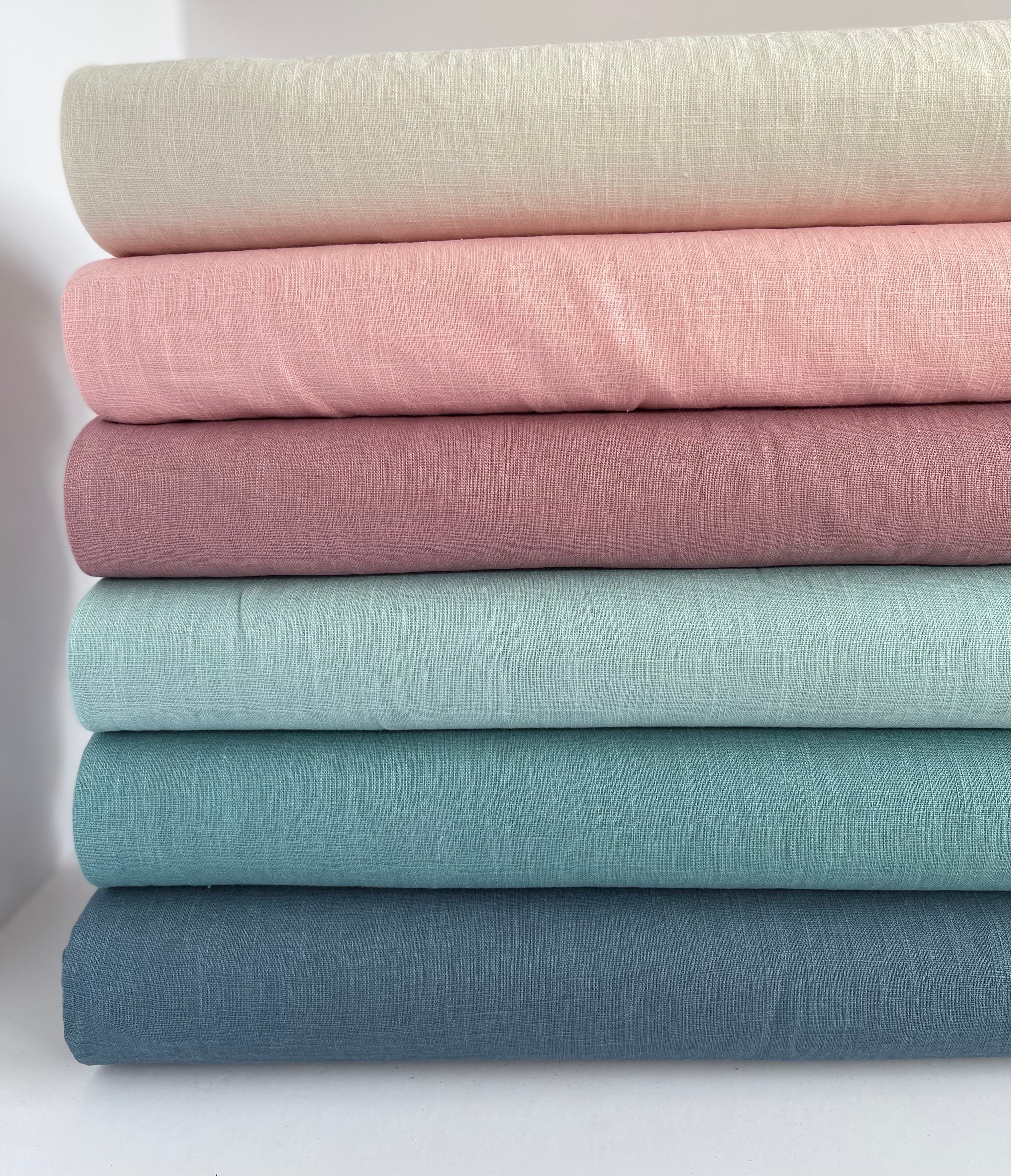 Breeze Ivory - Enzyme Washed Linen Cotton Fabric