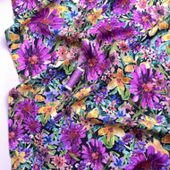 REMNANT 0.32 Metre - Botanist’s Garden Viscose Linen Blend Fabric