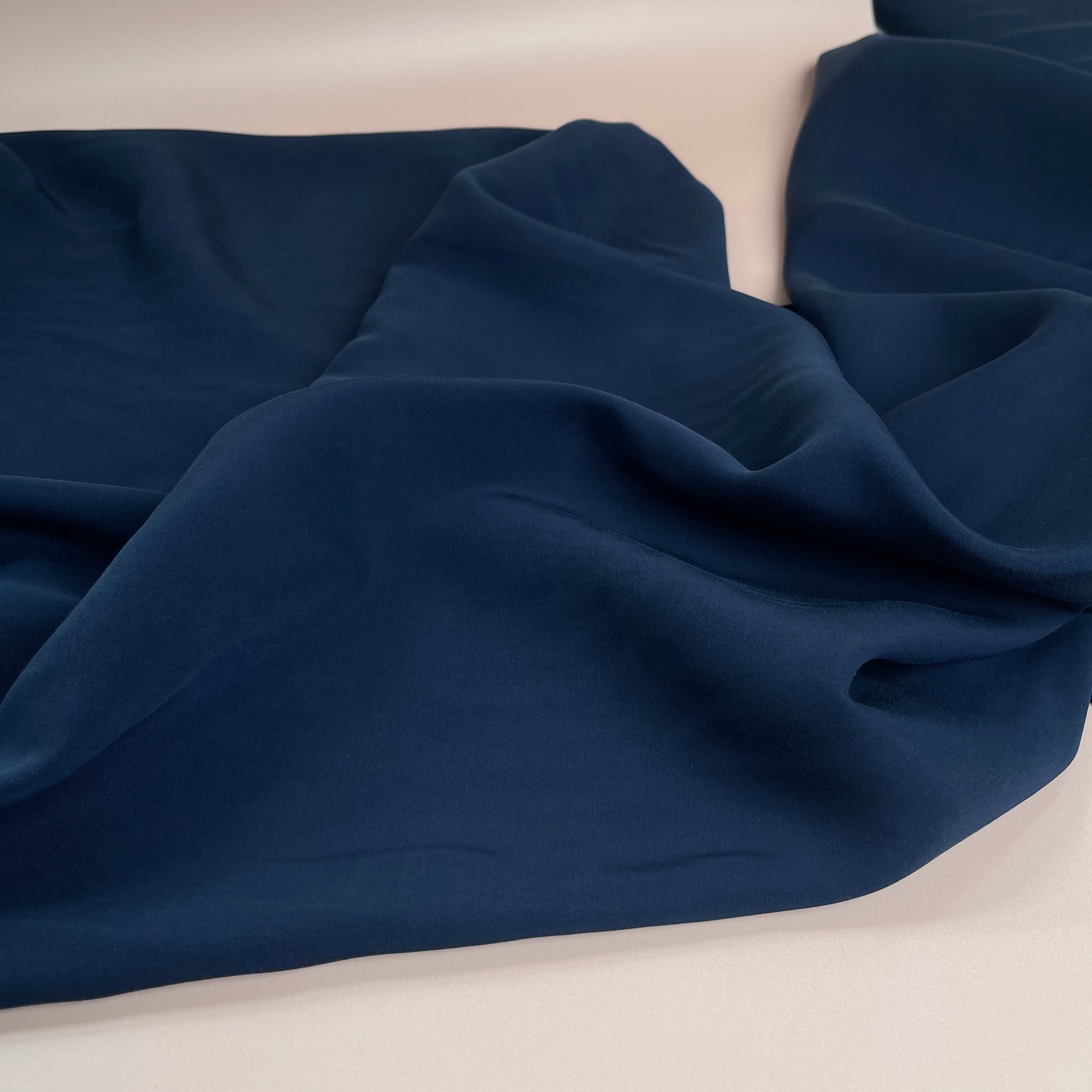 Serene Sandwashed Viscose (WITH FAULTS)  in Navy Blue