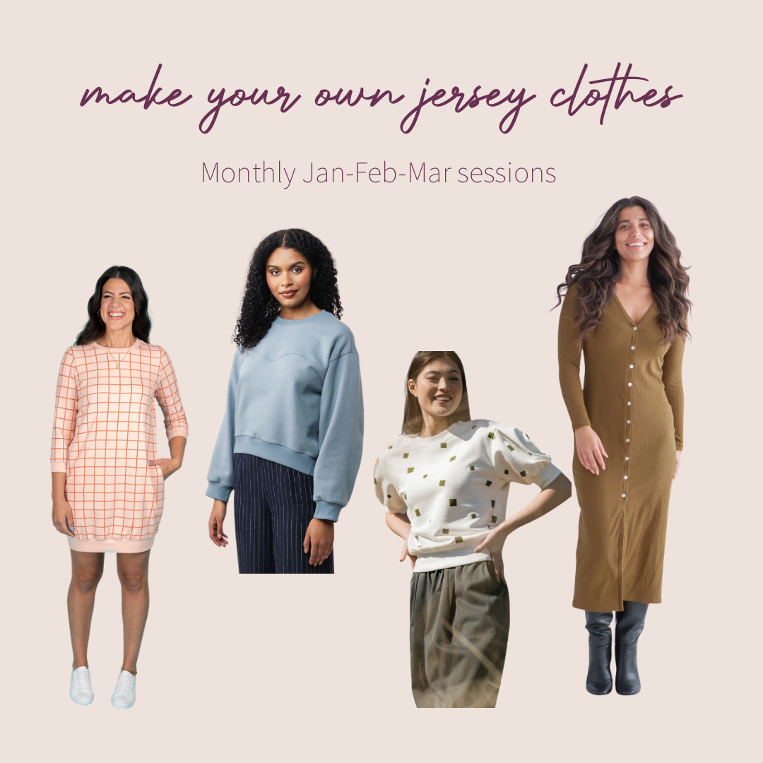 Sewing with Stretch Fabric - Make your own Clothes from stretch fabrics - monthly workshops