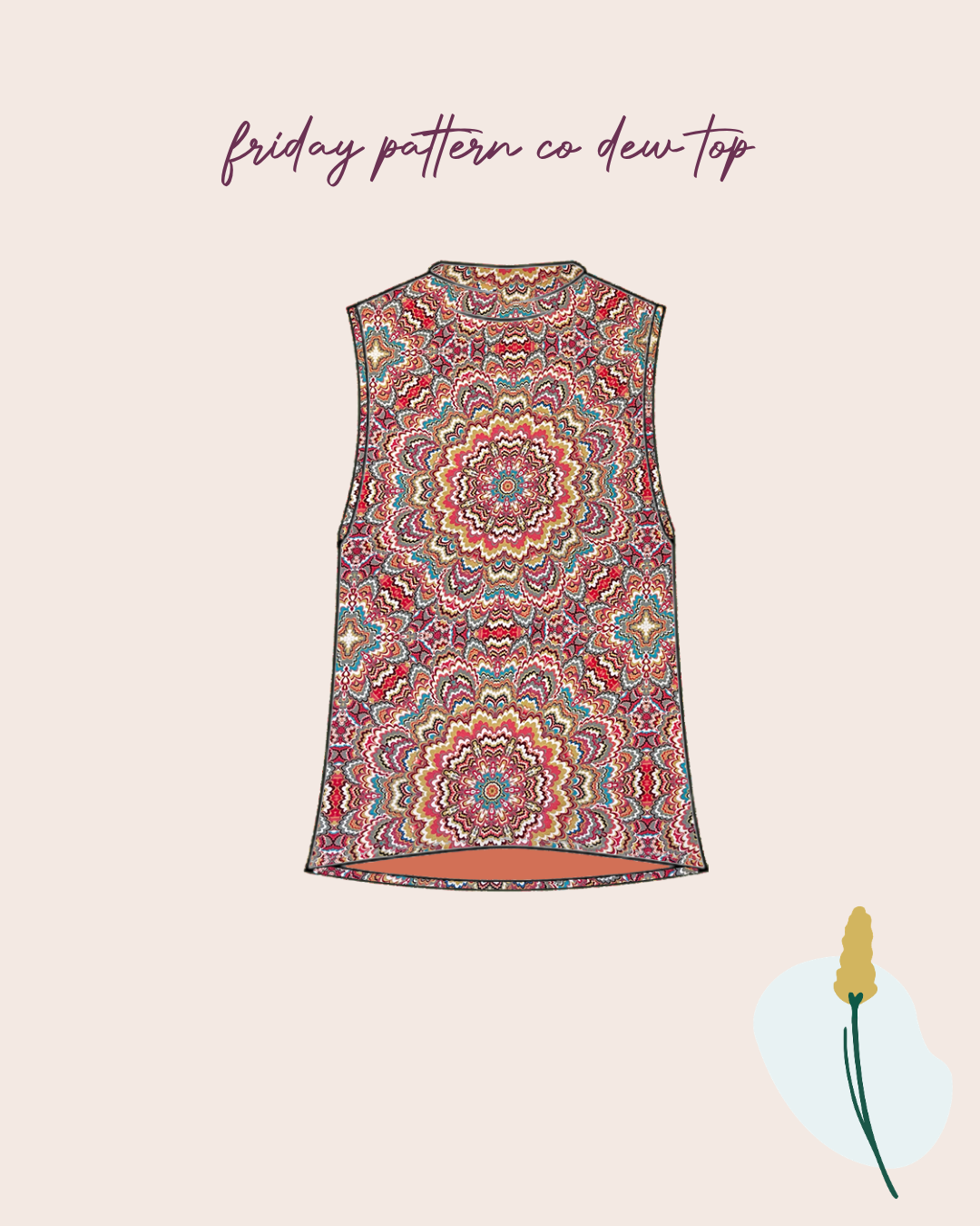 Sewing Kit - Friday Pattern Co Dew Top or Dress Sewing Kit in Viscose Jersey