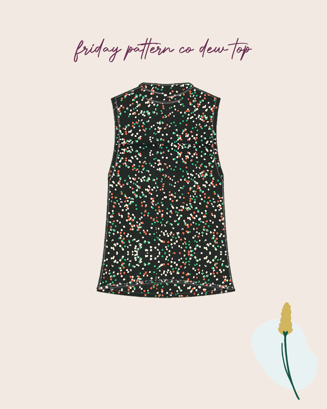 Sewing Kit - Friday Pattern Co Dew Top or Dress Sewing Kit in Viscose Jersey