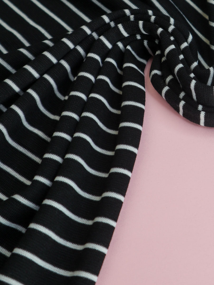 Meet MILK - MILES Merino Blend Knit in Black Stripe