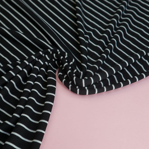 Meet MILK - MILES Merino Blend Knit in Black Stripe