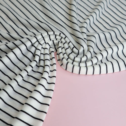 Meet MILK - MILES Merino Blend Knit in White Stripe