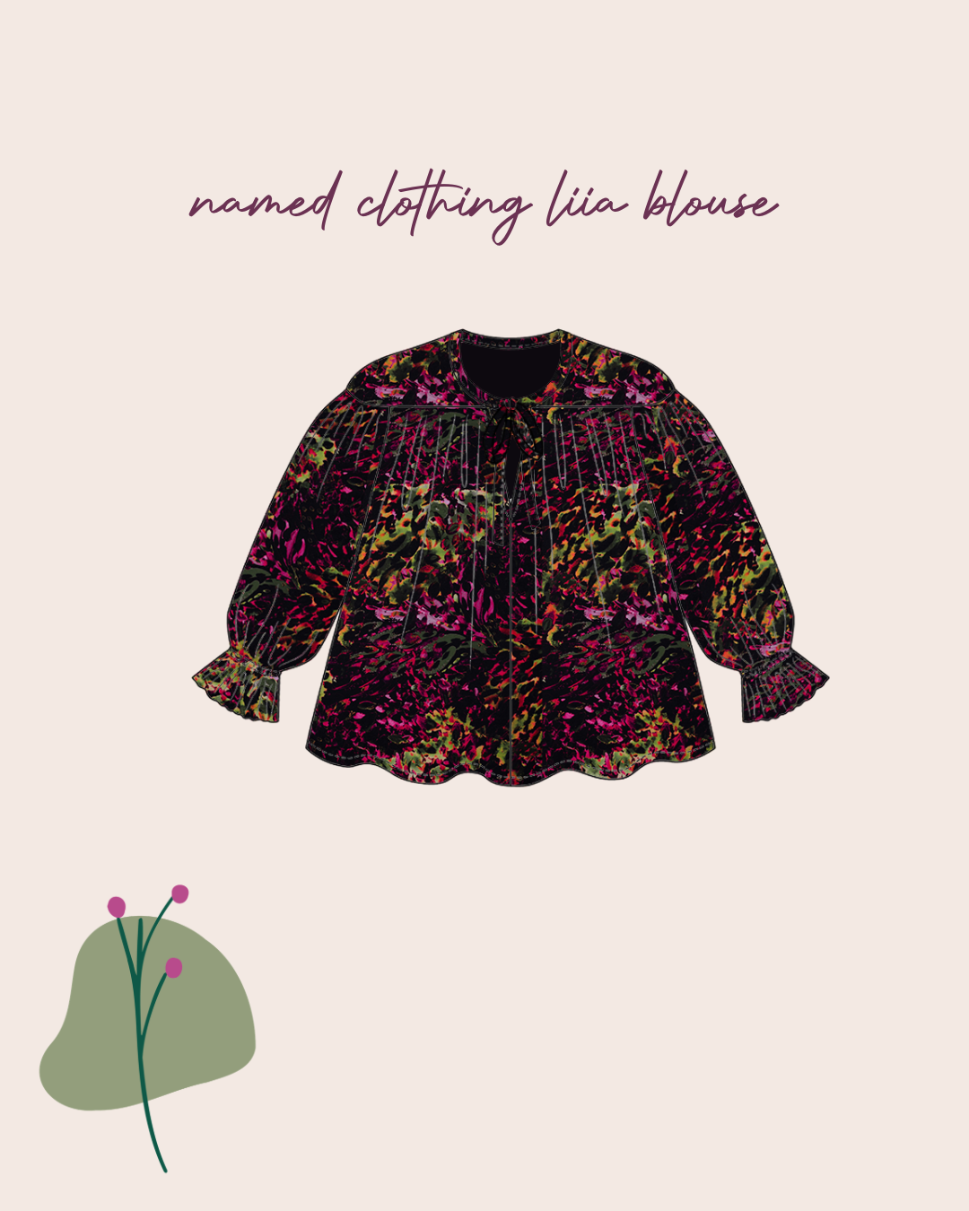 Sewing Kit - Named Clothing LIIA Blouse in Viscose Fabrics
