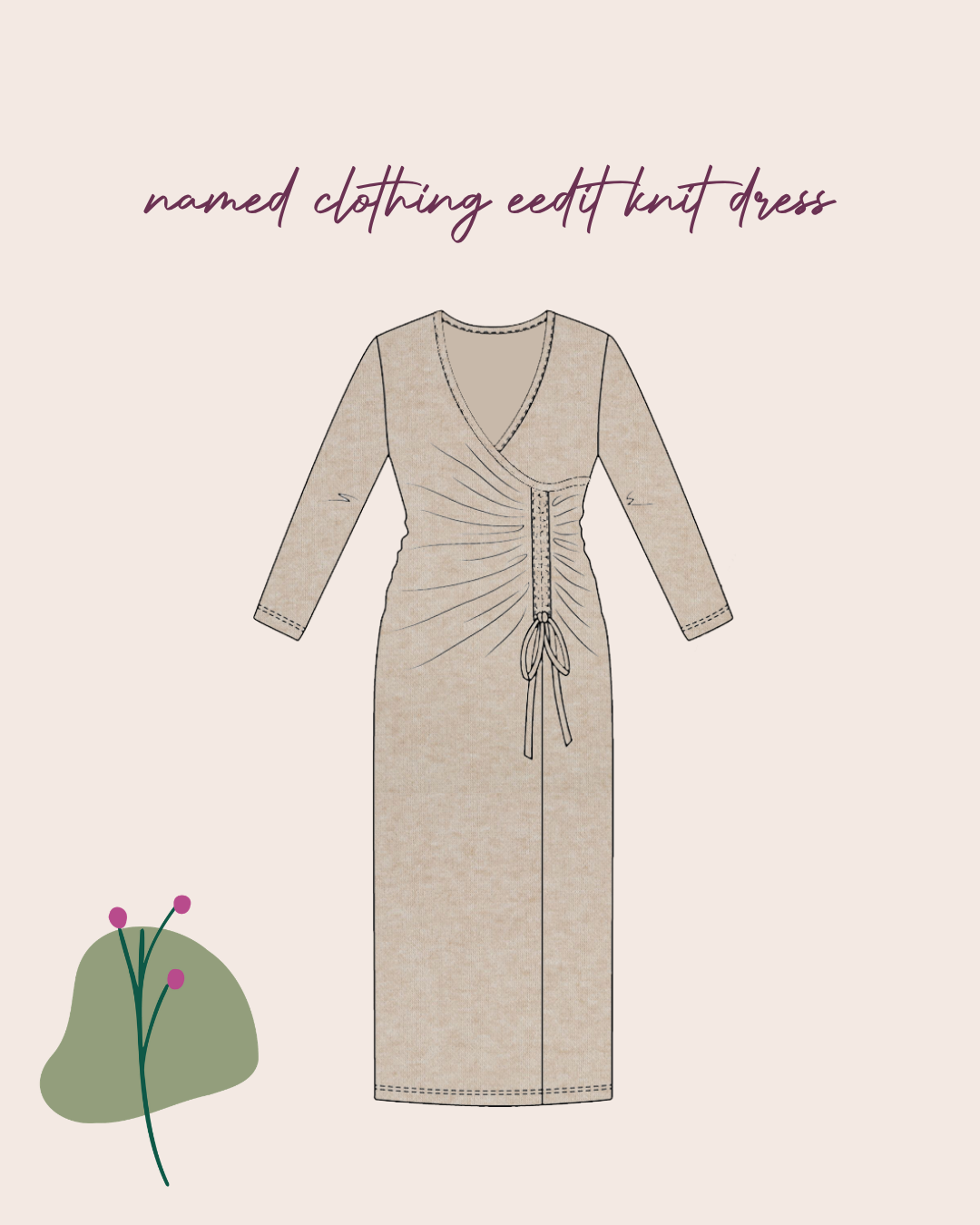 Sewing Kit - Named Clothing EEDIT Knit Dress in Snug Sweater Fabrics