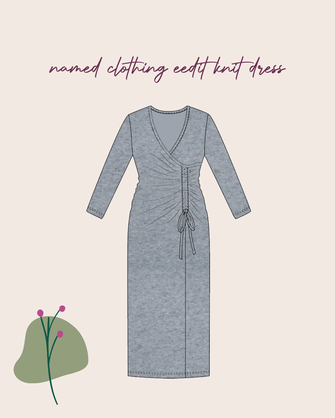 Sewing Kit - Named Clothing EEDIT Knit Dress in Snug Sweater Fabrics
