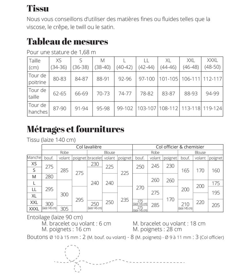 Cousette - Violette Blouse or Dress Sewing Pattern