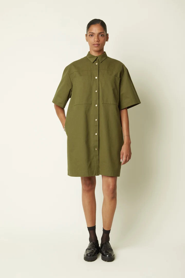 Atelier Brunette - Noble Green Light Cotton Gabardine Fabric
