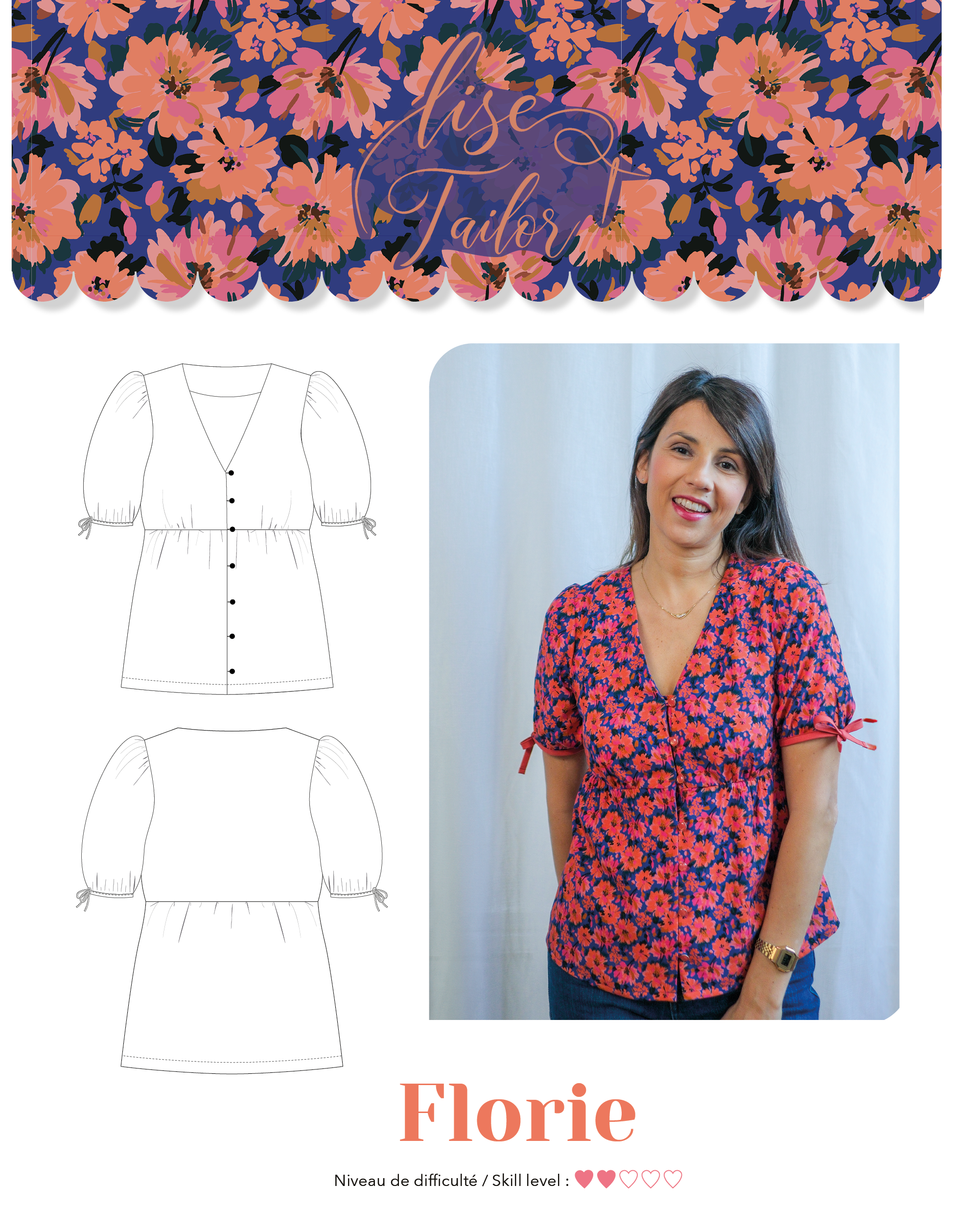 Lise Tailor - Florie Blouse Sewing Pattern