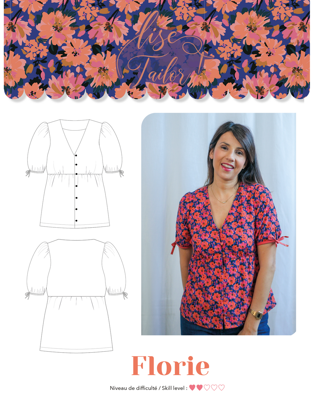 Lise Tailor - Florie Blouse Sewing Pattern