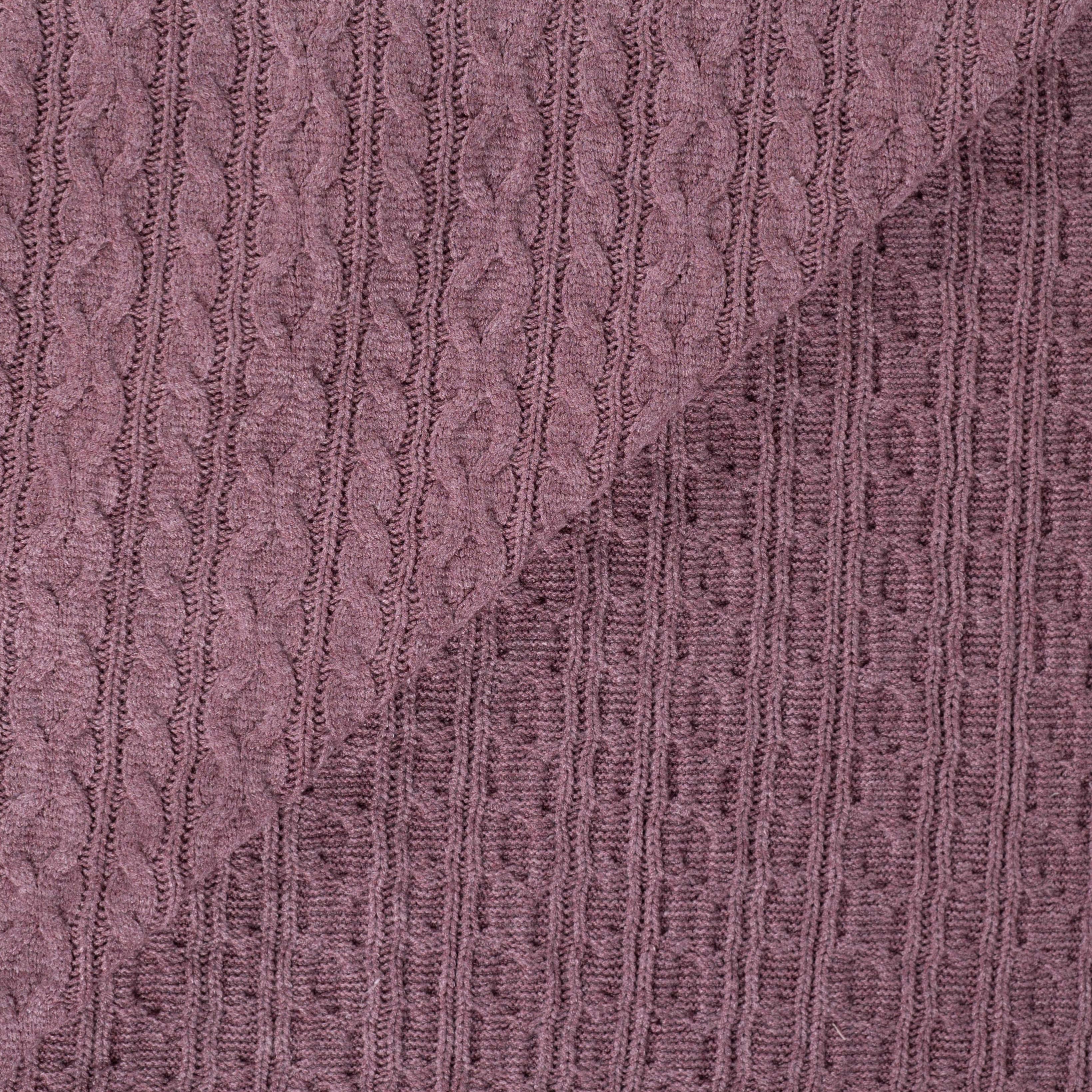 Nordic Cable Knit in Mauve