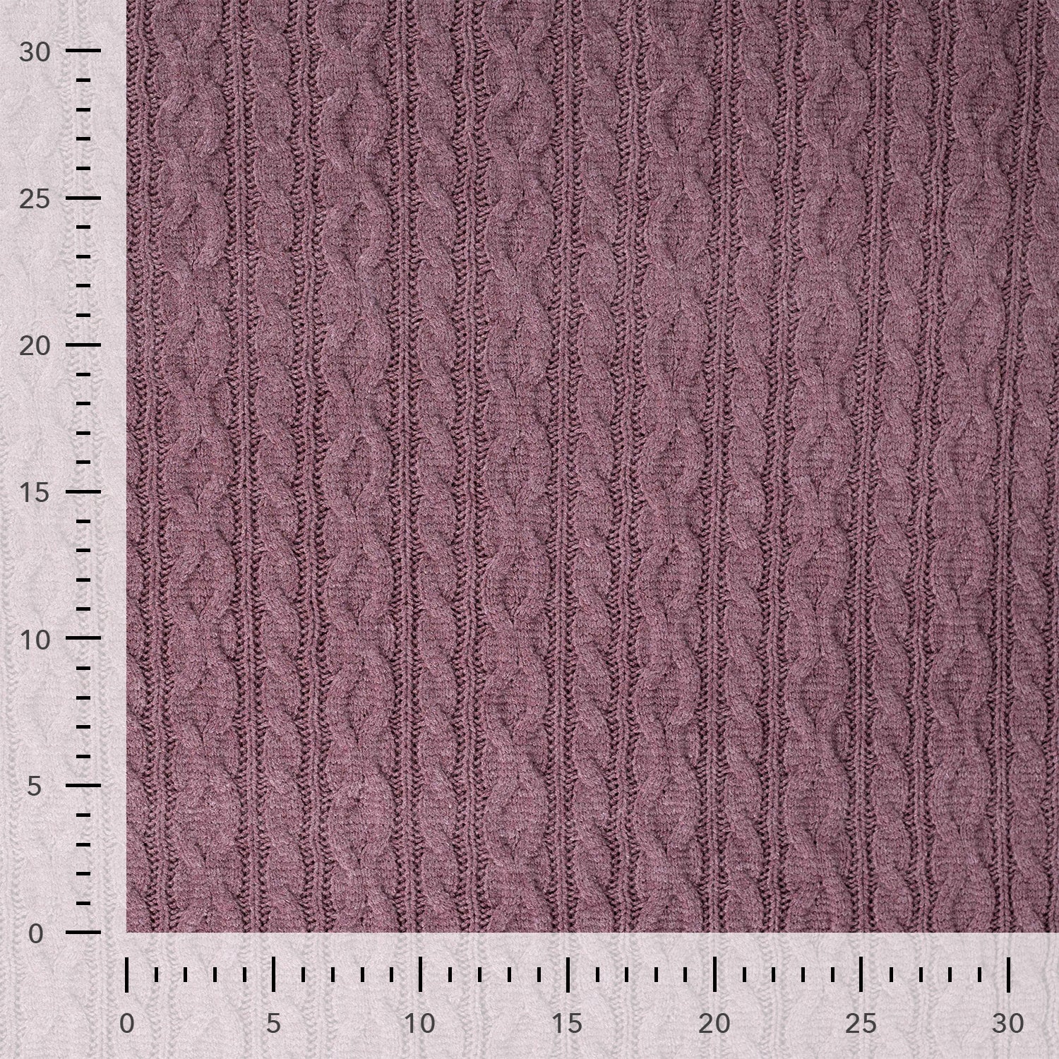 Nordic Cable Knit in Mauve