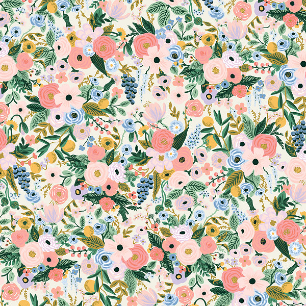Rifle Paper Co -  Petite Garden Party in Ivory Rayon Fabric