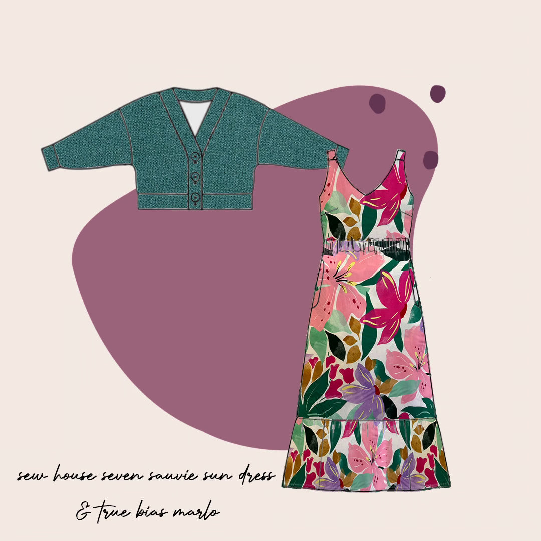 Sewing Kit - Sauvie Sundress in Atelier Jupe Colour Splash Viscose