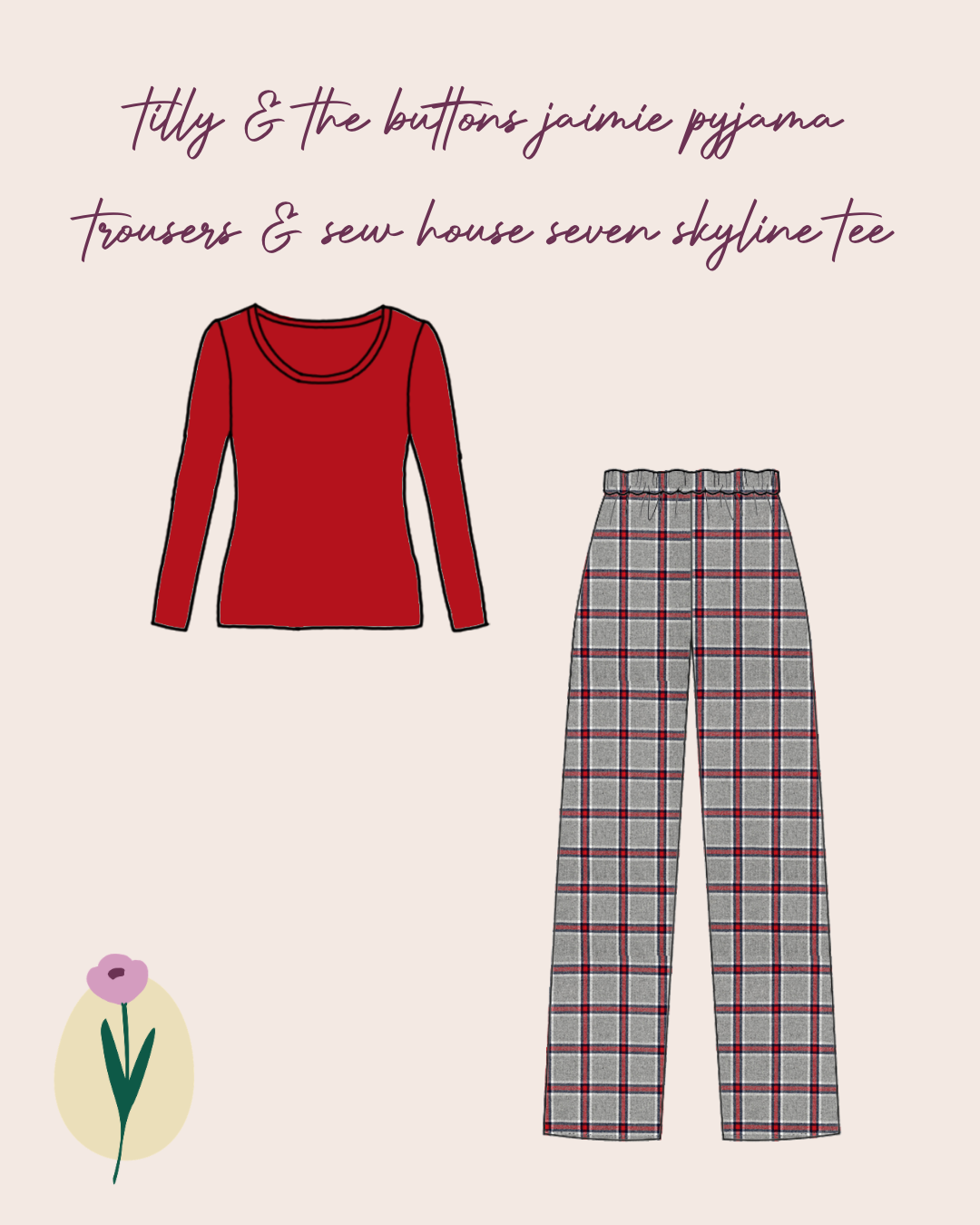 Limited Edition - Luxury Pyjama Kit with Check Red Flannel and Jersey