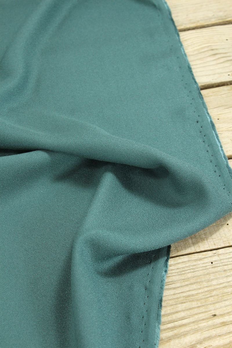 Églantine & Zoé - Green Eucalyptus Viscose Crepe Fabric