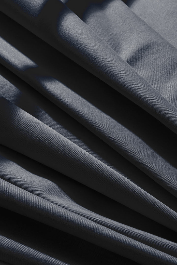 Atelier Brunette - Deep Charcoal Light Cotton Gabardine Fabric
